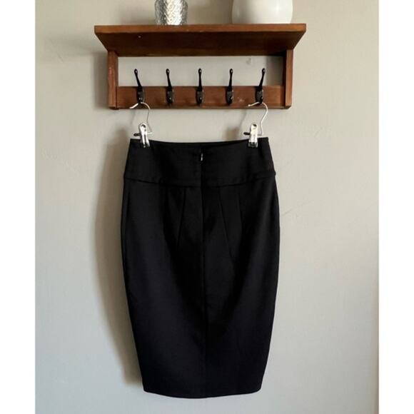 NEW Kardashian Kollection Black Long Line Stretch Nouveau Pencil Skirt SMALL - Picture 6 of 7